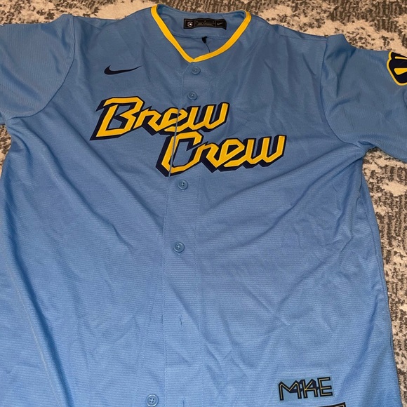 MLB Milwaukee Brewers- Brew Crew City Connect Jersey • Size Medium - Picture 6 of 10